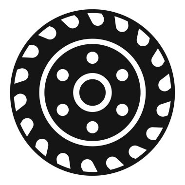 Keskin dişleri olan dairesel bir testere bıçağını kapat. İnşaat ve marangozluk projelerinde odun, metal ve diğer malzemeleri kesmek için ideal.