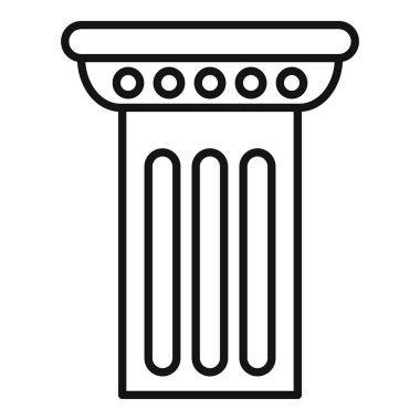 Tarih, mimari veya tasarım projeleri için ideal özelliklerini sergileyen antik bir sütunun mimari ayrıntıları