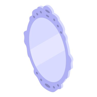 Süslü çerçeveli oval ayna her odaya zarafet katar.