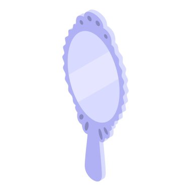 Süslü bir çerçevesi olan zarif bir el aynası güzellik rutinine biraz klasik cazibe katar.