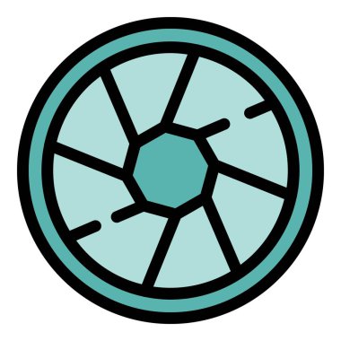 Kamera panjuru, diyafram bıçaklarının simetrik geometrik bir şekil oluşturduğunu gösteriyor.