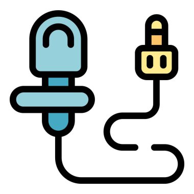 Gizli iletişim ve gözetleme için kullanılan bir aygıtı temsil eden casus kulaklık simgesi