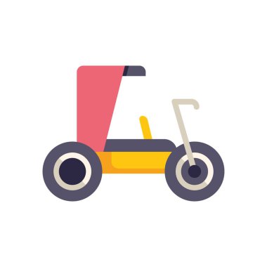 Renkli bir pedal güzel bir yaz gününde sürmek için bekliyor.