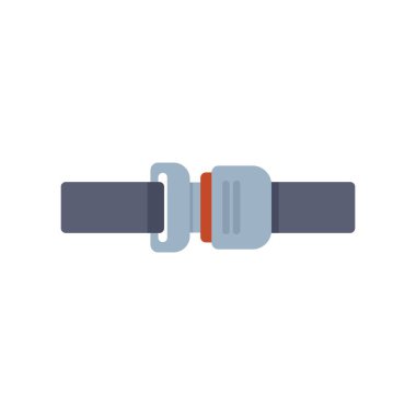 Gri emniyet kemeri, beyaz arka planda izole edilmiş koruma ve güvenlik hissi yaratıyor.