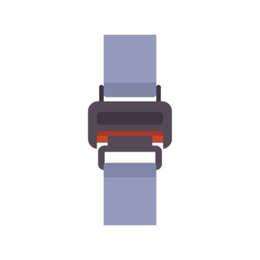 Emniyet kemeri emniyet kemeri takıldı. Yolcu ve sürücüyü araba kazasından korumak için.