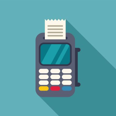 Pos terminal yazdırma makbuzu, modern perakende ortamda elektronik işlemleri sembolize eder