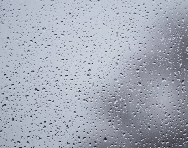 Regentropfen Auf Fenster — Stockfoto