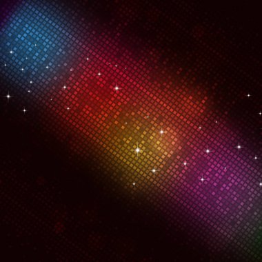 Etkin parti olayları için dijital eşitleyici çok renkli müzik arkaplanı