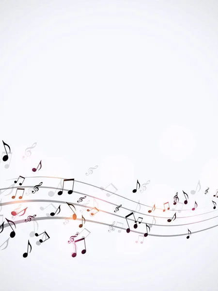 Fundo Música Clássica Com Notas Música Fundo Branco Para Folhetos — Fotografia de Stock