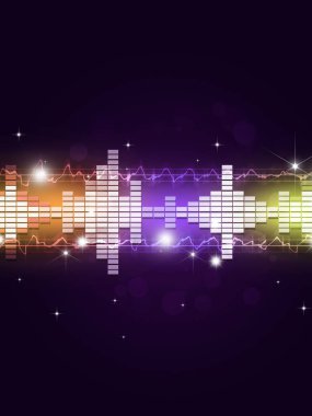 parti olayları için ses müzik eşitleyici çok renkli arkaplan