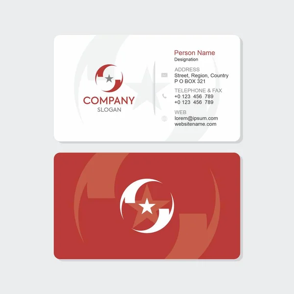 Projekt Wizytówki Karta Wykonawcza Karta Firmy Logo Design Tożsamość Marki — Zdjęcie stockowe