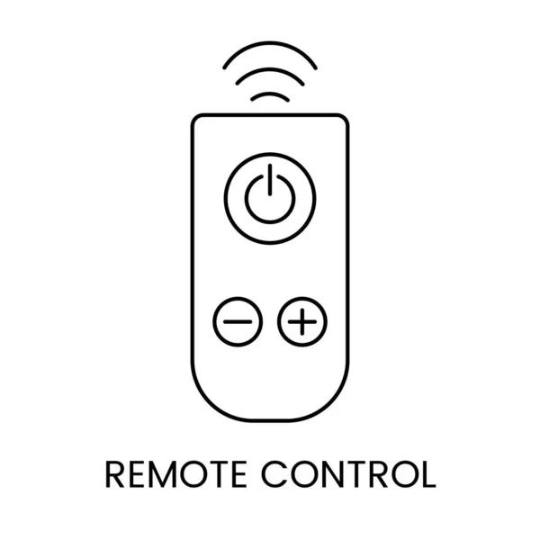 Control Remoto Icono Línea Vectorial — Archivo Imágenes Vectoriales