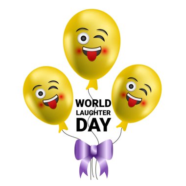 dünya kahkaha günü vektör illüstrasyonu