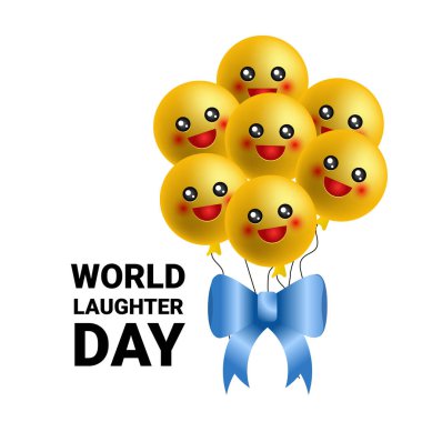 dünya kahkaha günü vektör illüstrasyonu