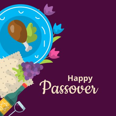 Hamursuz Bayramı çizgi film vektör illüstrasyonunuz kutlu olsun.