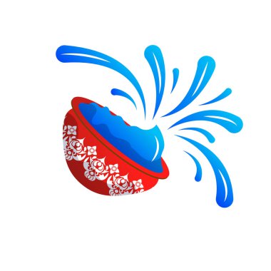 Tayland Songkran Festivali vektör çizimi