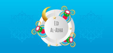 Kurban Bayramı Müslüman festivali, vektör geçmişi