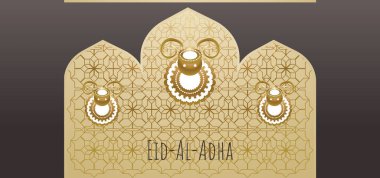 Kurban Bayramı Müslüman festivali, vektör geçmişi