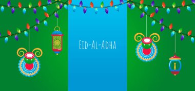 Kurban Bayramı Müslüman festivali, vektör geçmişi