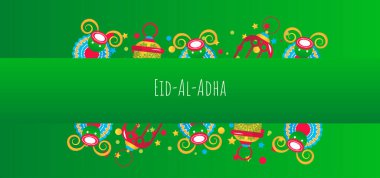 Kurban Bayramı Müslüman festivali, vektör geçmişi