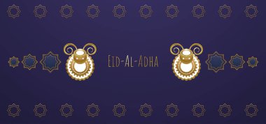 Kurban Bayramı Müslüman festivali, vektör geçmişi