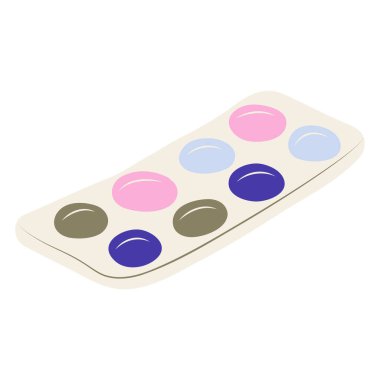 Beyaz arkaplanda vektör resimlerini boya