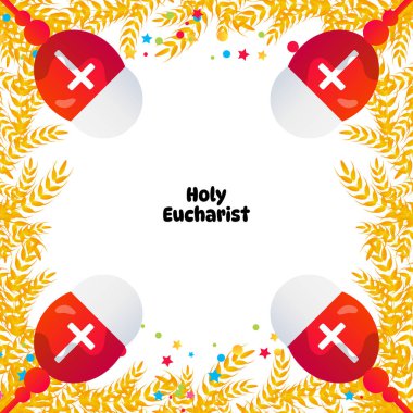 Kutsal ayin vektör dinleri çizgi film çerçeveleri