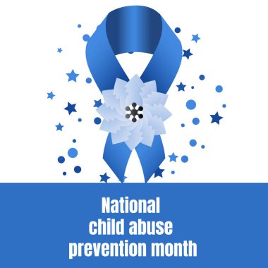 Çocuk İstismarını Önleme Ayı İllüstrasyon Farkındalığı ve Çocuklara Destek.