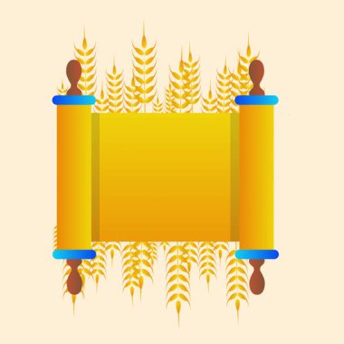 Shavuot Yahudi Tatil Meydanı Renkli Arkaplan