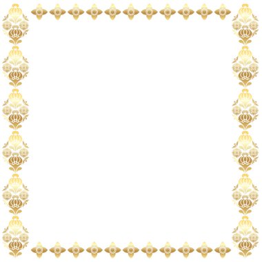 Geleneksel Tayland Süslemesi Altın Vektör Dekorasyonu