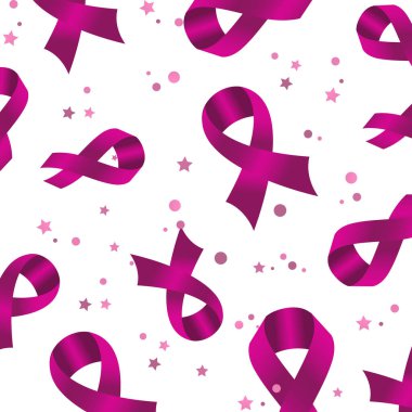 Göğüs kanseri farkındalığı pembe kurdele vektör illüstrasyonu