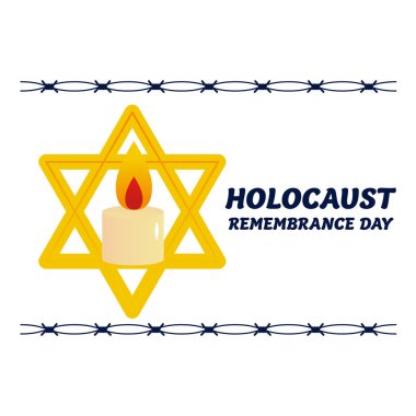 Soykırım Anma Günü Anma Günü Vektörü İllüstrasyonu