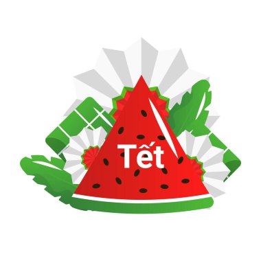 Tet Festivali Vietnamlı Yeni Yıl Vektör İllüstrasyonu