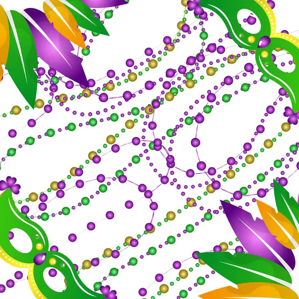 Mardi Gras Festivali Kutlama Vektörü Gösterimi