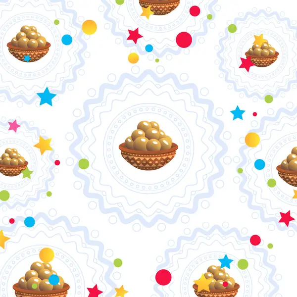 Lohri Festivali Punjabi Kutlama Vektörü İllüstrasyonu