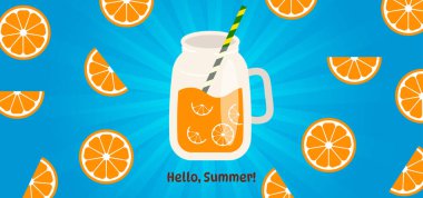 Taze İçecekle Yaz Arkaplan Resimleri.