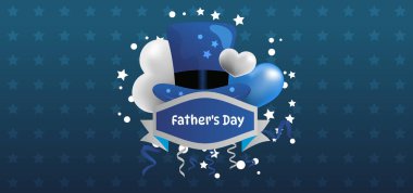 Mutlu Babalar Günü, vektör karikatür arkaplanı.