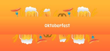 Ekim Festivali Bira Festivali Kutlama Arkaplanı.