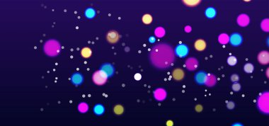 Parlak Çember Bokeh Efekti Arkaplanı.