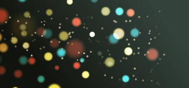 Parlak Çember Bokeh Efekti Arkaplanı.