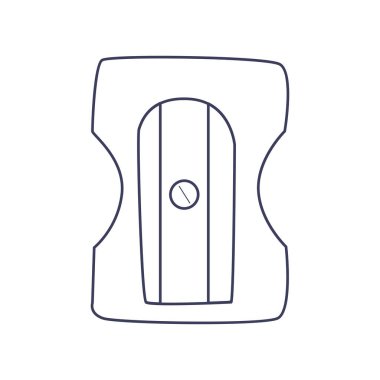 Beyaz arkaplanda keskinleştirici ana hat simgesi.