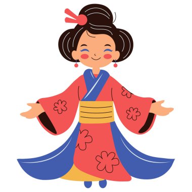 Beyaz arka planda obon japon festivali vektör çizimi.