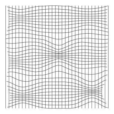 ızgara çizgisi beyaz arkaplanda siyah ile soyut resimleme.