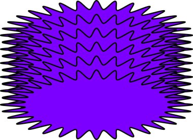 Beyaz arkaplanda minimal geometrik doğrusal yıldız şekli.