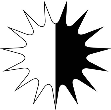 Beyaz arkaplanda en küçük geometrik doğrusal yıldızlar şekillenir.