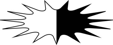 Beyaz arkaplanda en küçük geometrik doğrusal yıldızlar şekillenir.