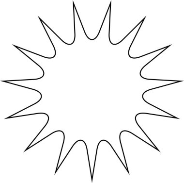 Beyaz arkaplanda en küçük geometrik doğrusal yıldızlar şekillenir.
