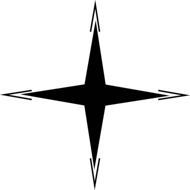 Beyaz arkaplanda en küçük geometrik doğrusal yıldızlar şekillenir.