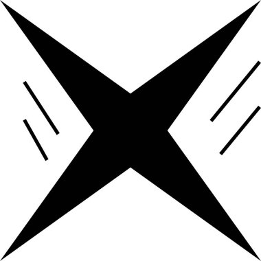 Beyaz arkaplanda en küçük geometrik doğrusal yıldızlar şekillenir.