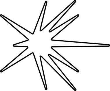 Beyaz arkaplanda en küçük geometrik doğrusal yıldızlar şekillenir.